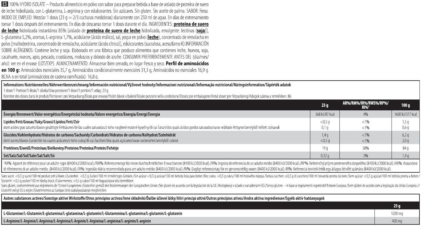 Información nutricional