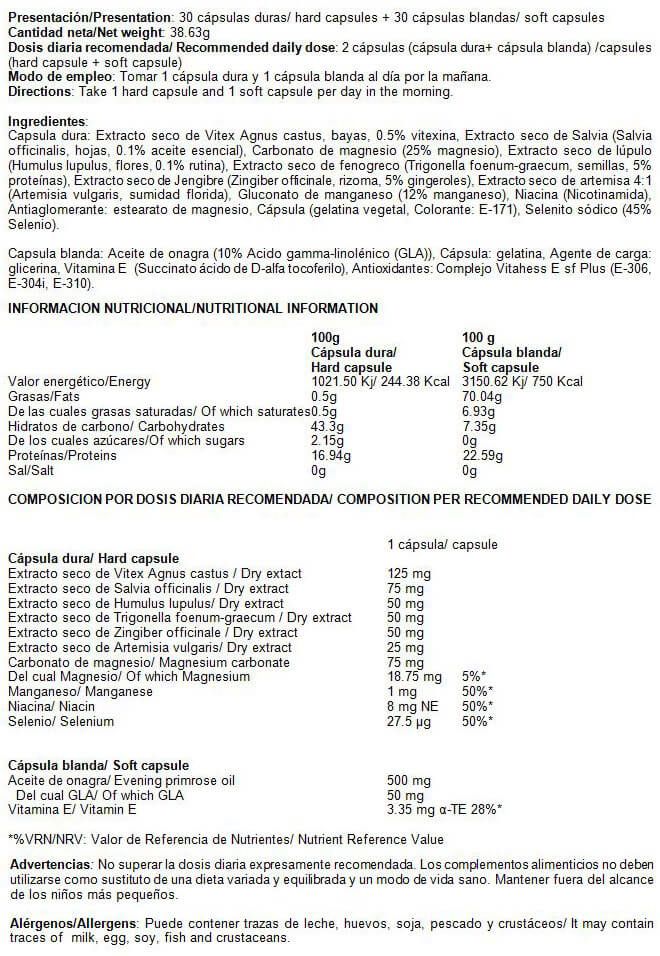 Información nutricional