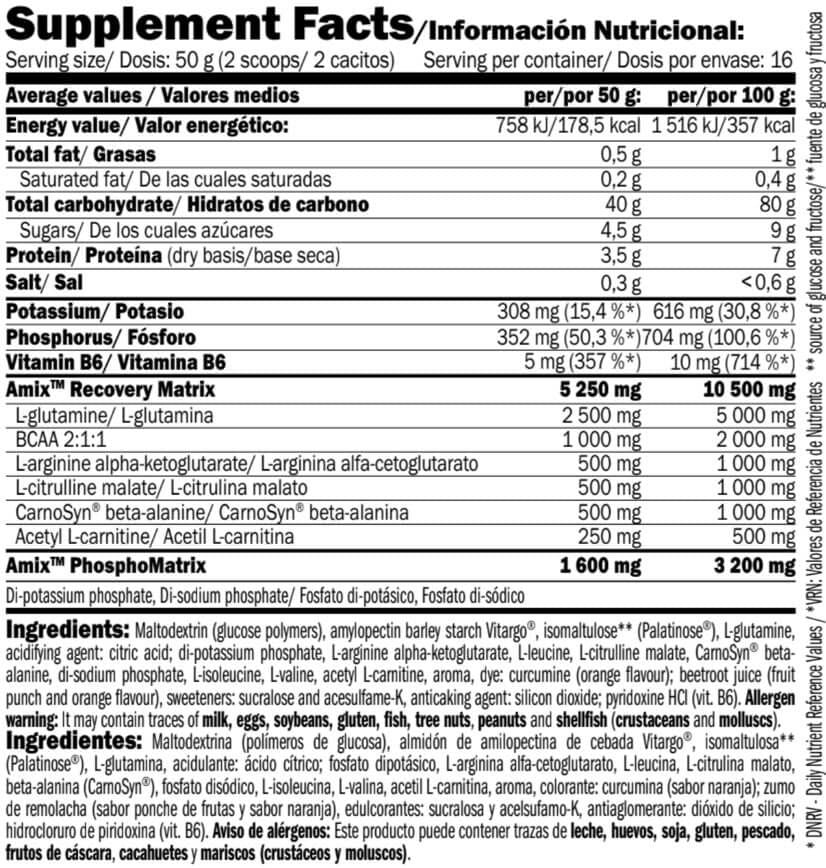 Información nutricional