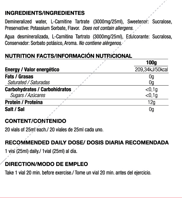 Información nutricional