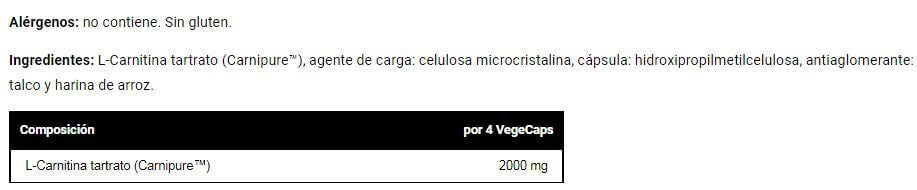 Información nutricional