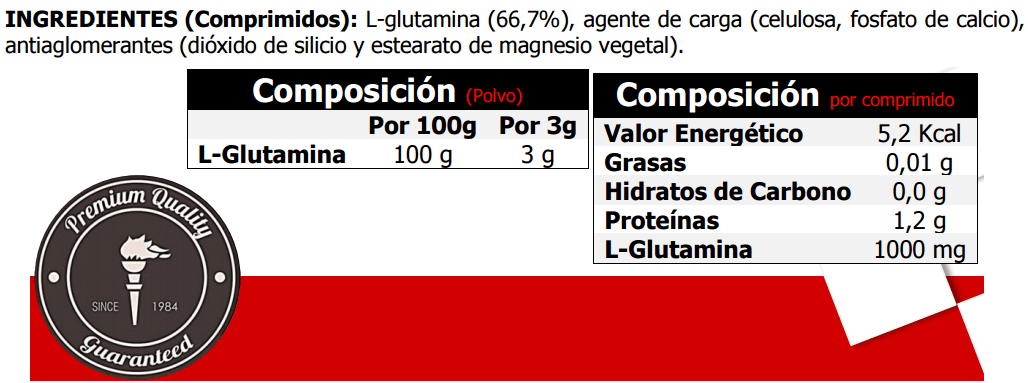 Información nutricional