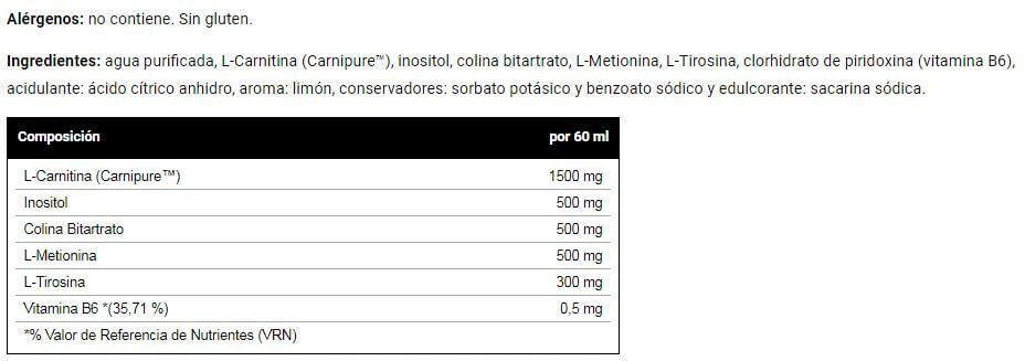 Información nutricional