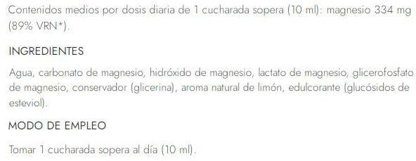 Información nutricional