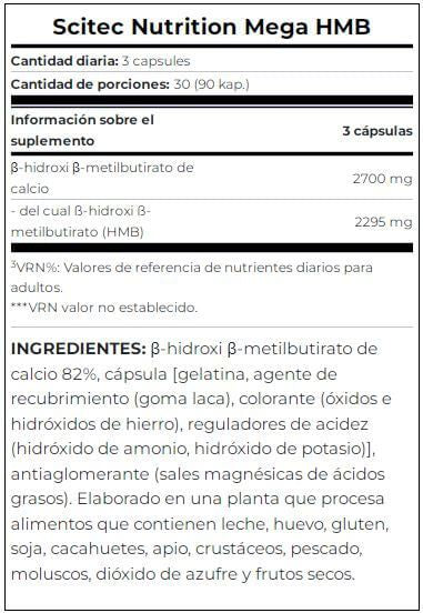 Información nutricional
