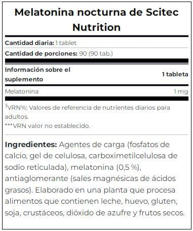 Información nutricional