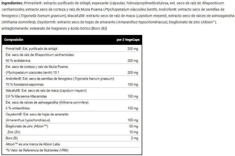 Información nutricional