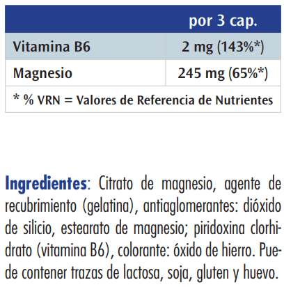 Información nutricional