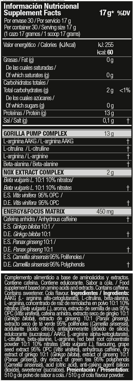 Información nutricional
