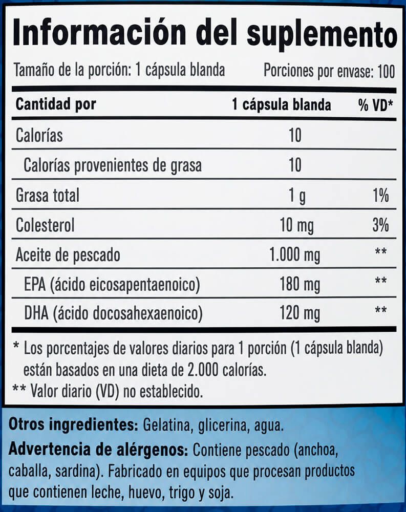 Información nutricional