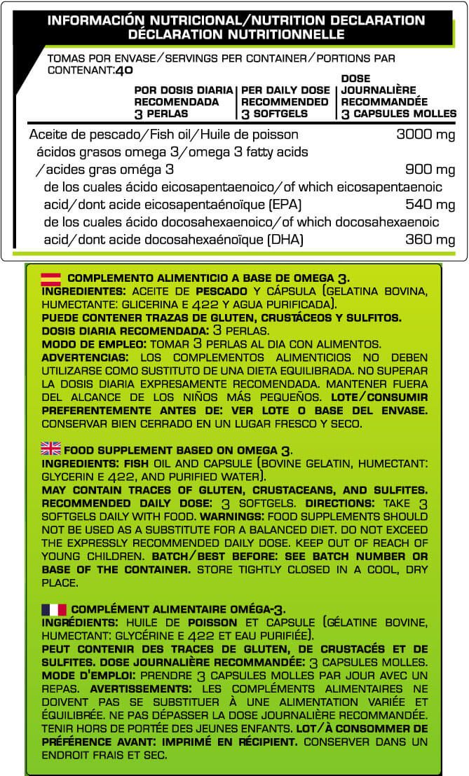 Información nutricional