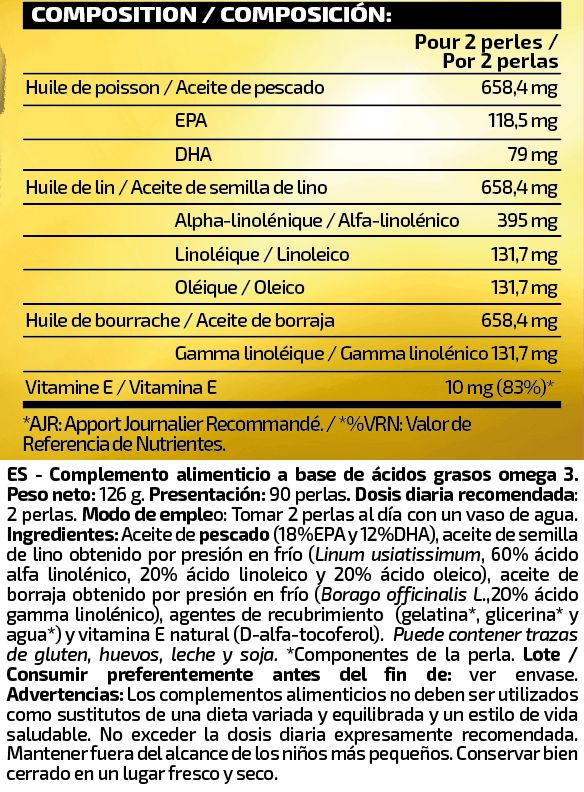 Información nutricional