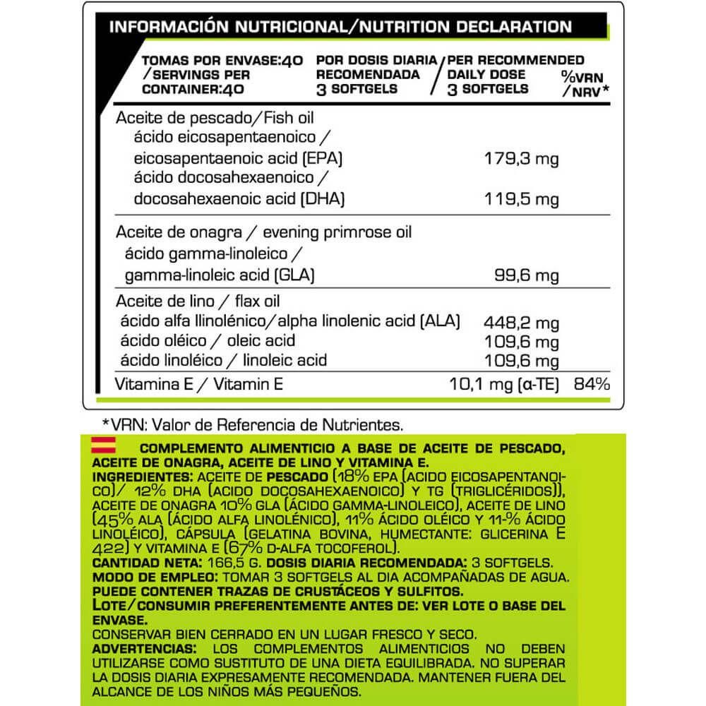 Información nutricional