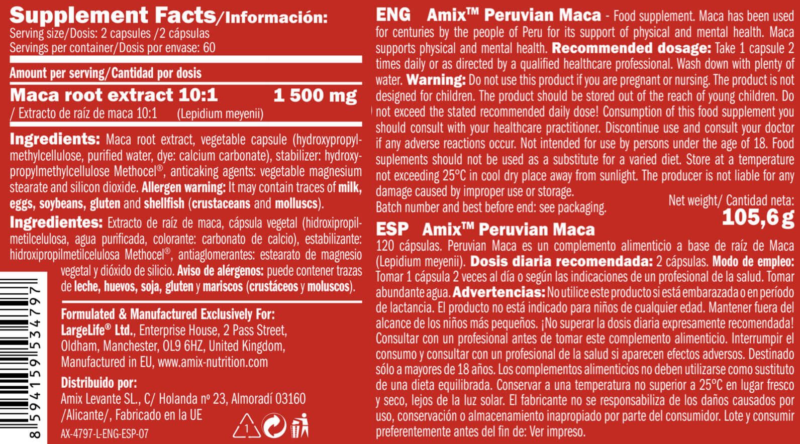 Información nutricional