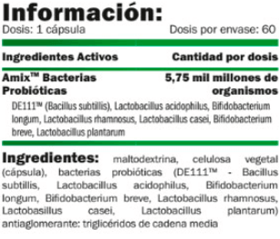 Información nutricional