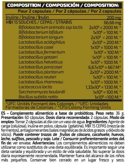 Información nutricional