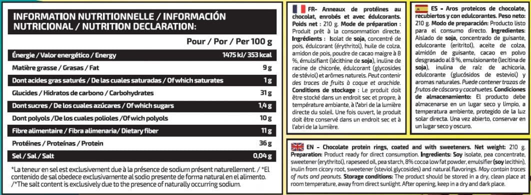 Información nutricional