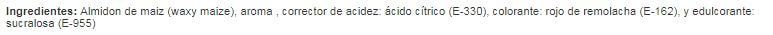 Información nutricional
