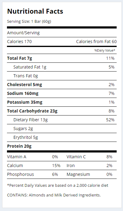 Información nutricional