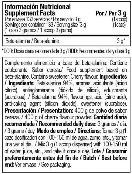 Información nutricional