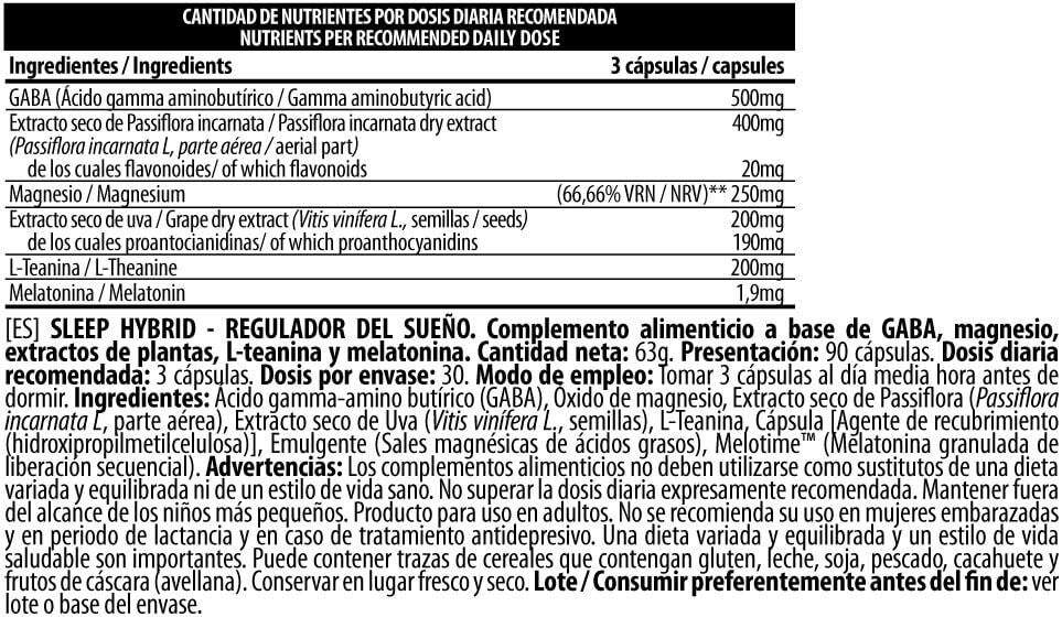 Información nutricional