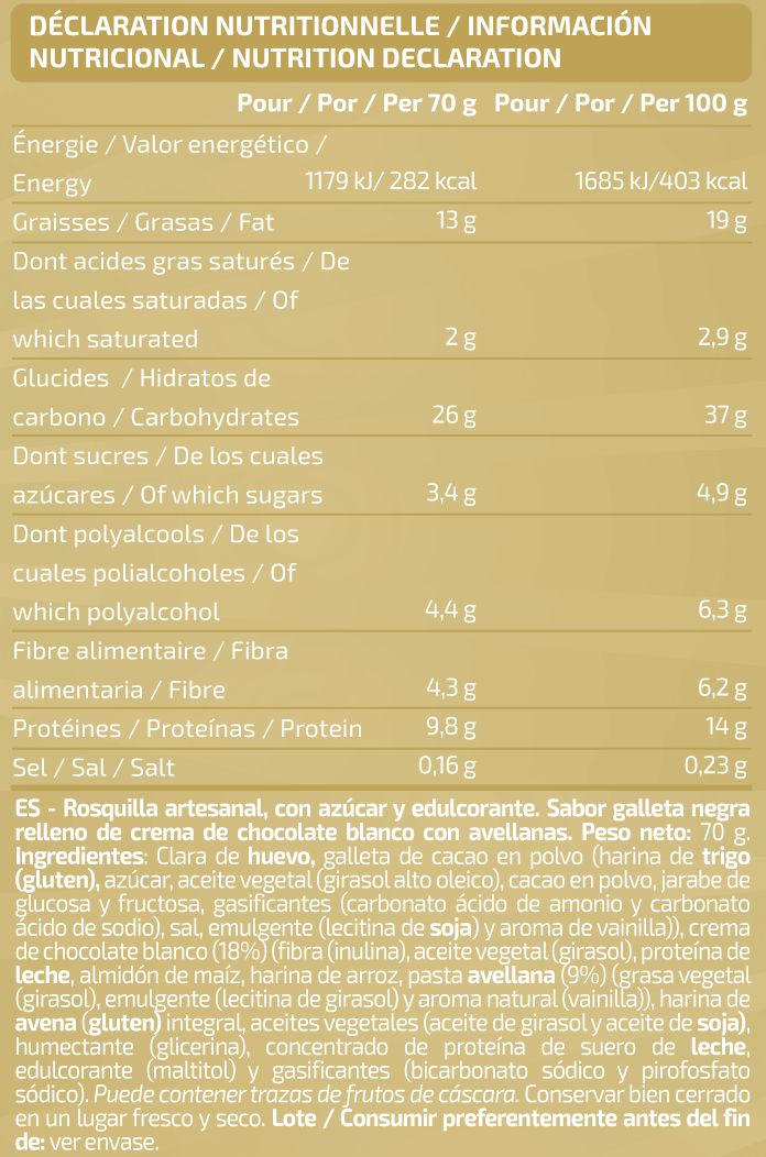 Información nutricional