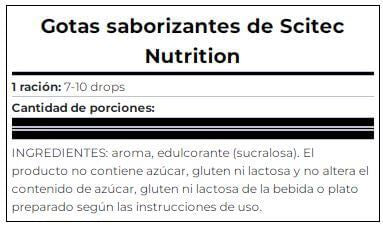 Información nutricional