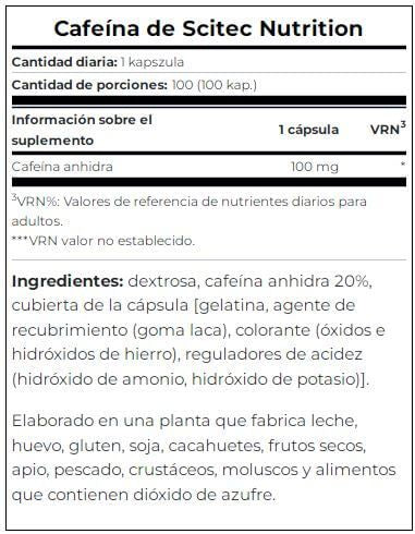 Información nutricional