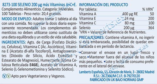 Información nutricional