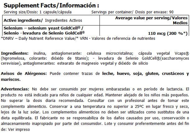 Información nutricional