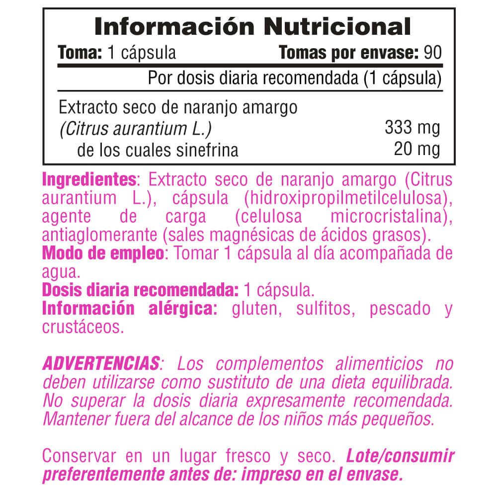 Información nutricional
