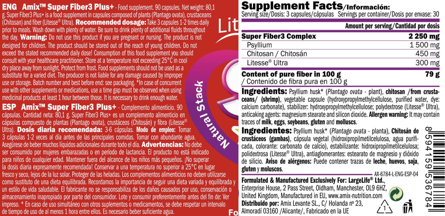 Información nutricional