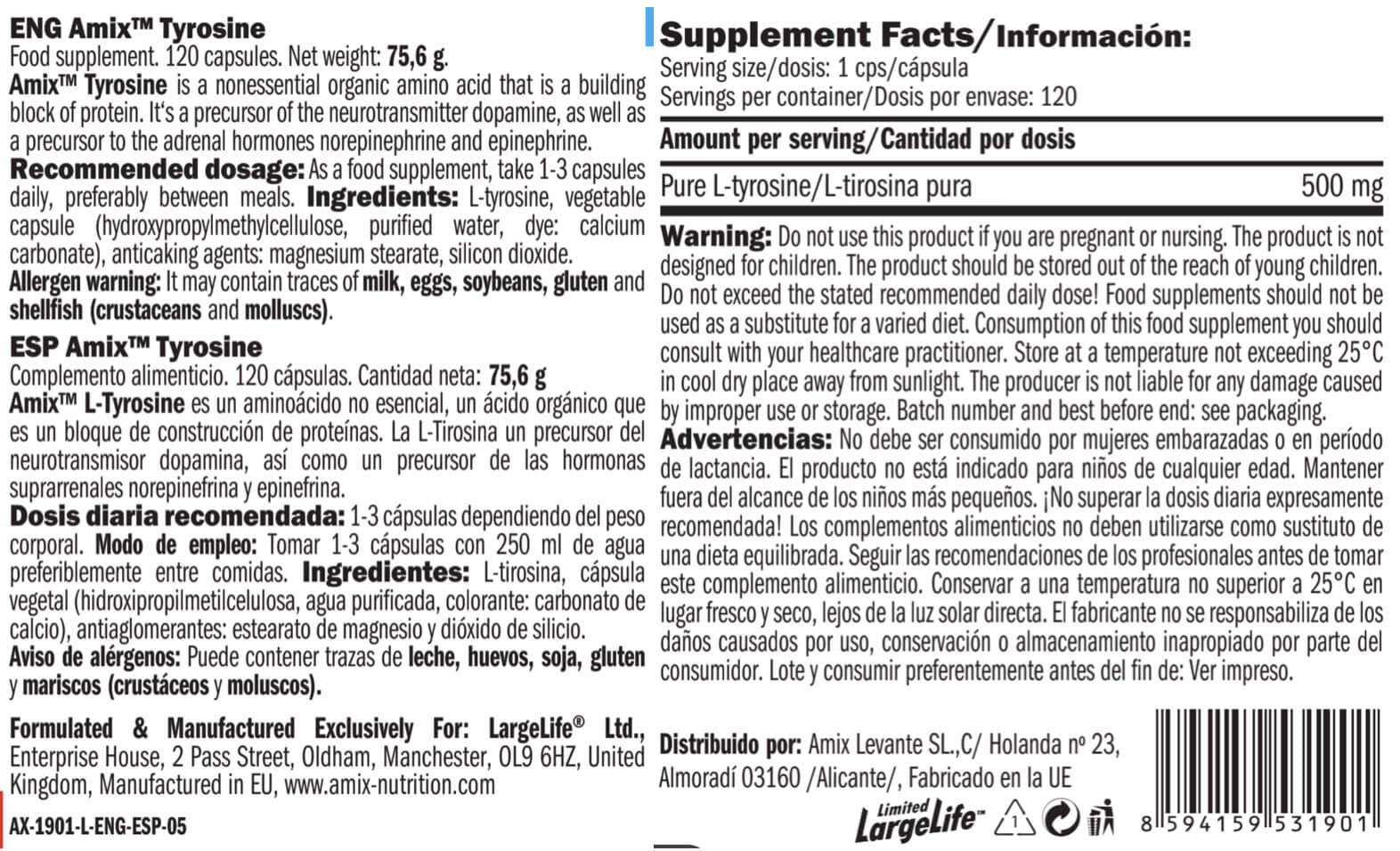 Información nutricional