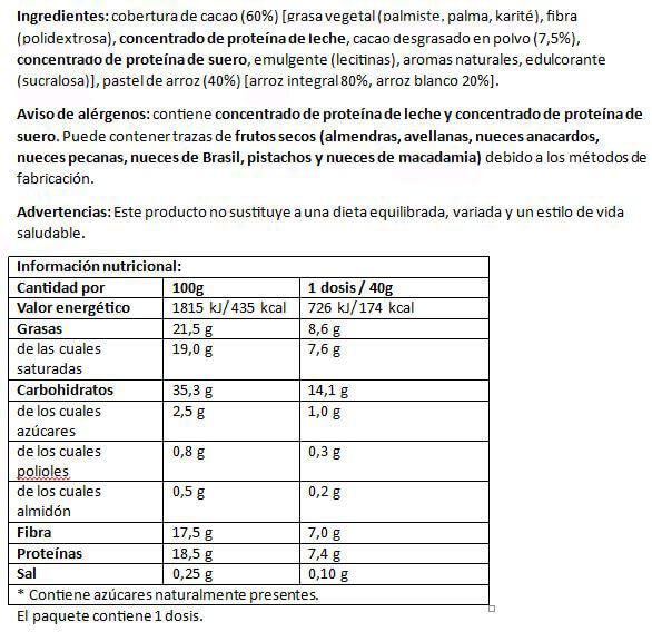 Información nutricional