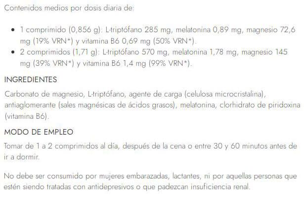 Información nutricional