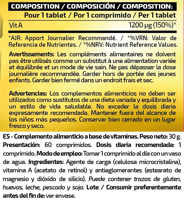 Información nutricional