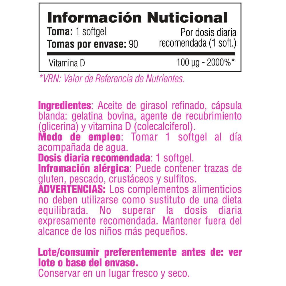 Información nutricional
