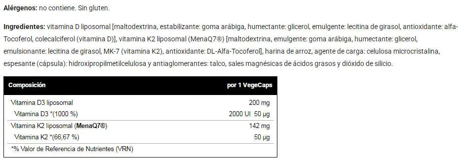 Información nutricional