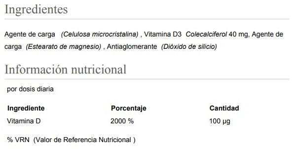 Información nutricional