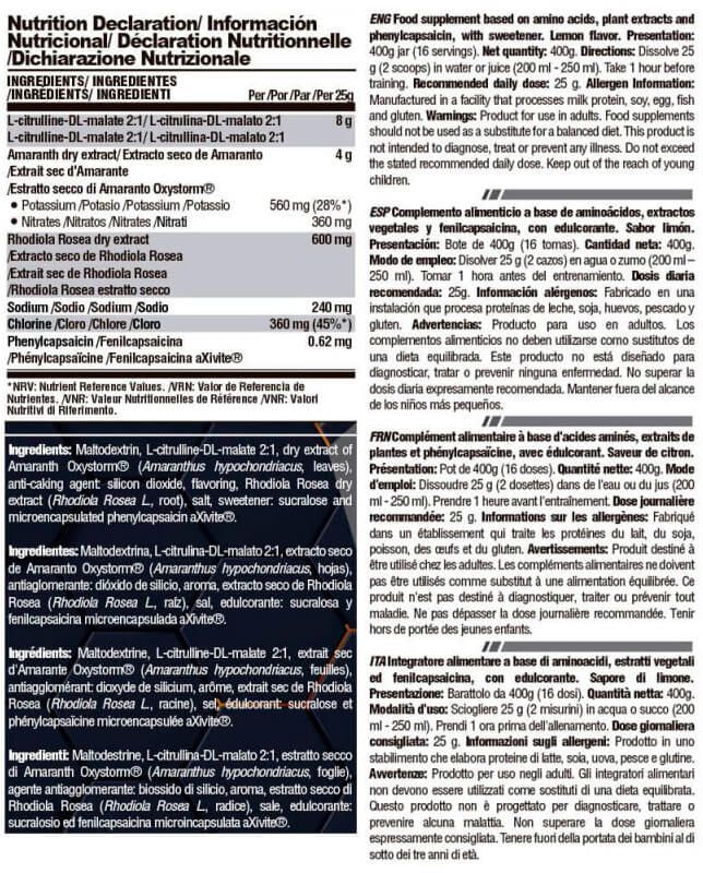Información nutricional