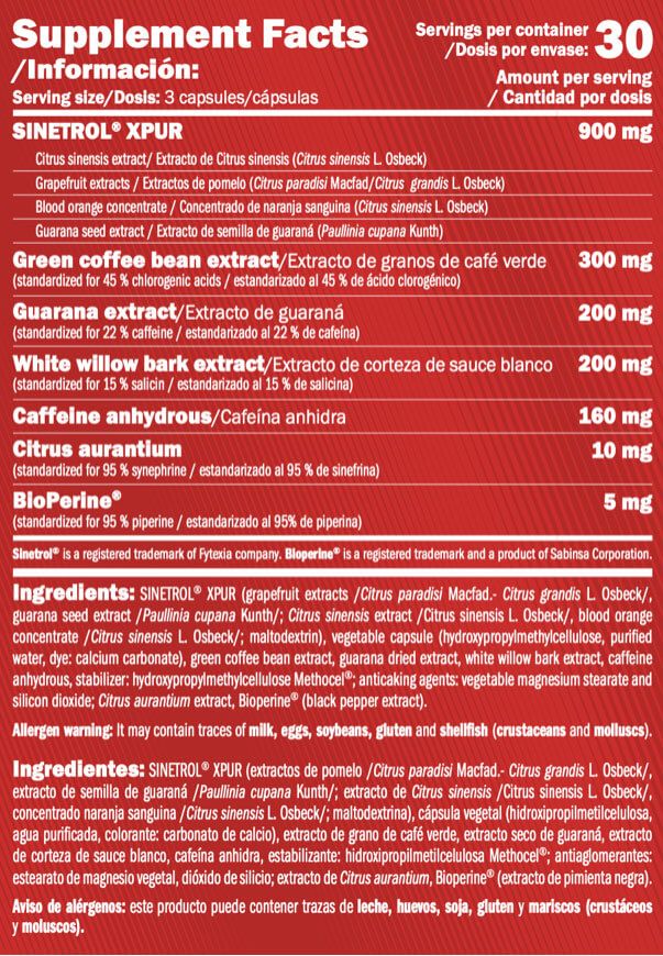 Información nutricional