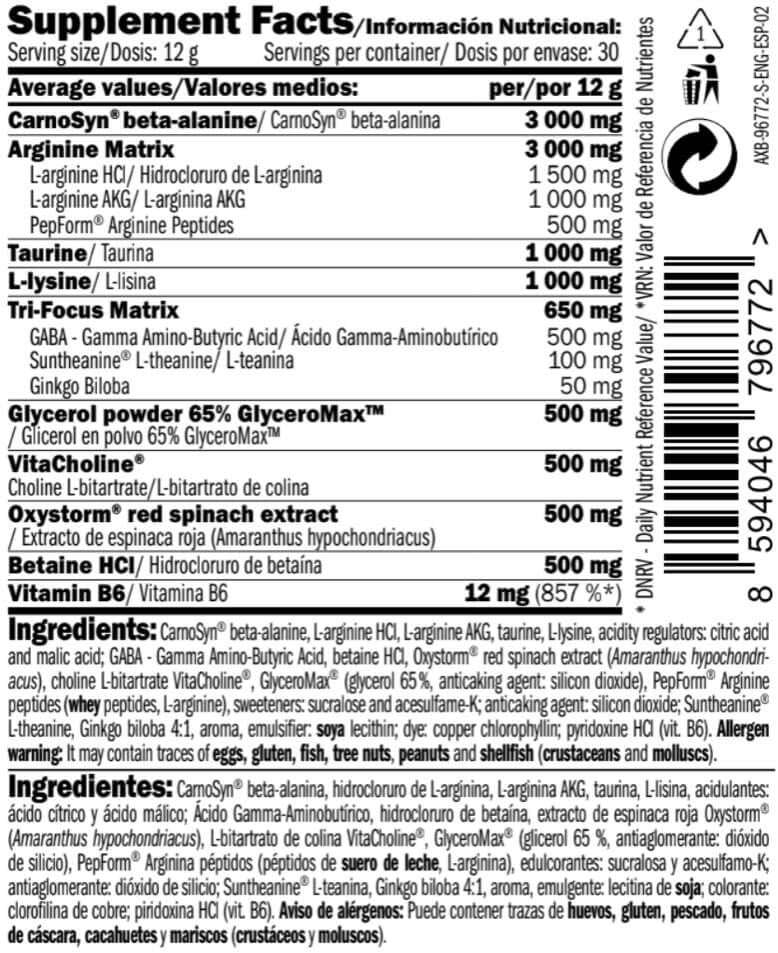 Información nutricional