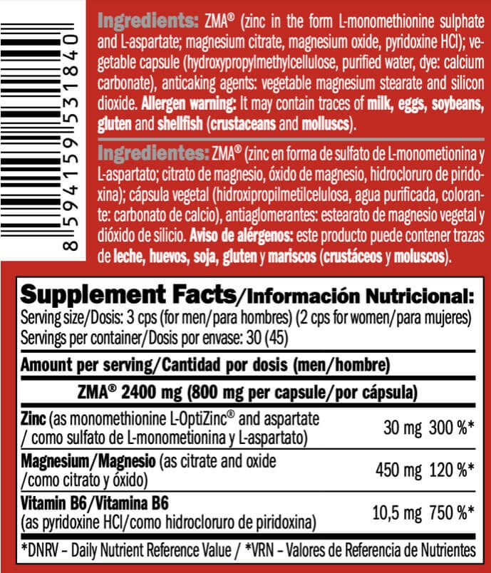 Información nutricional
