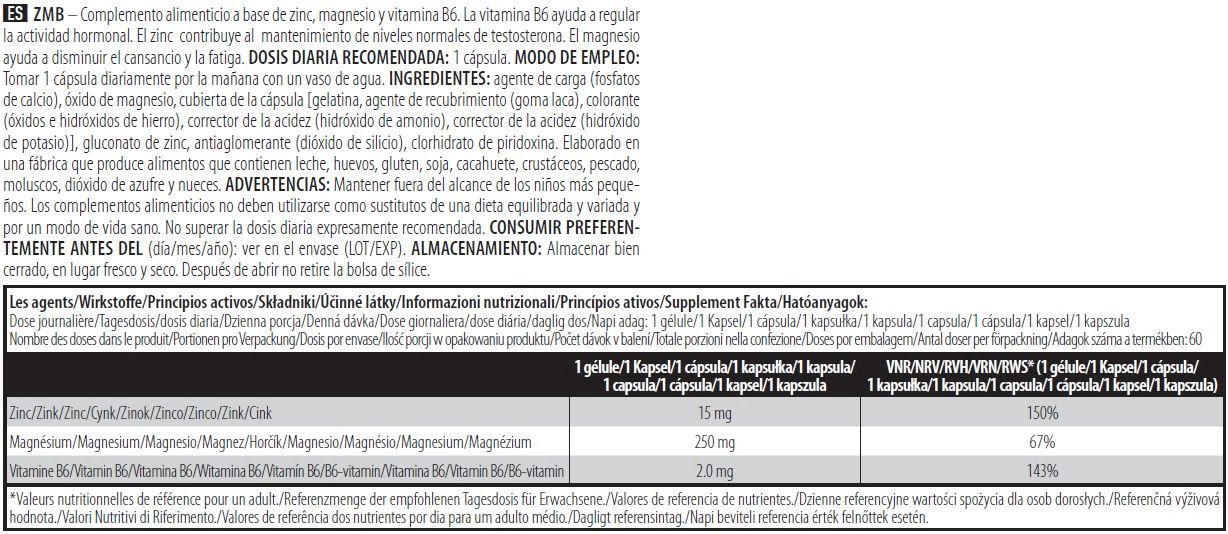 Información nutricional