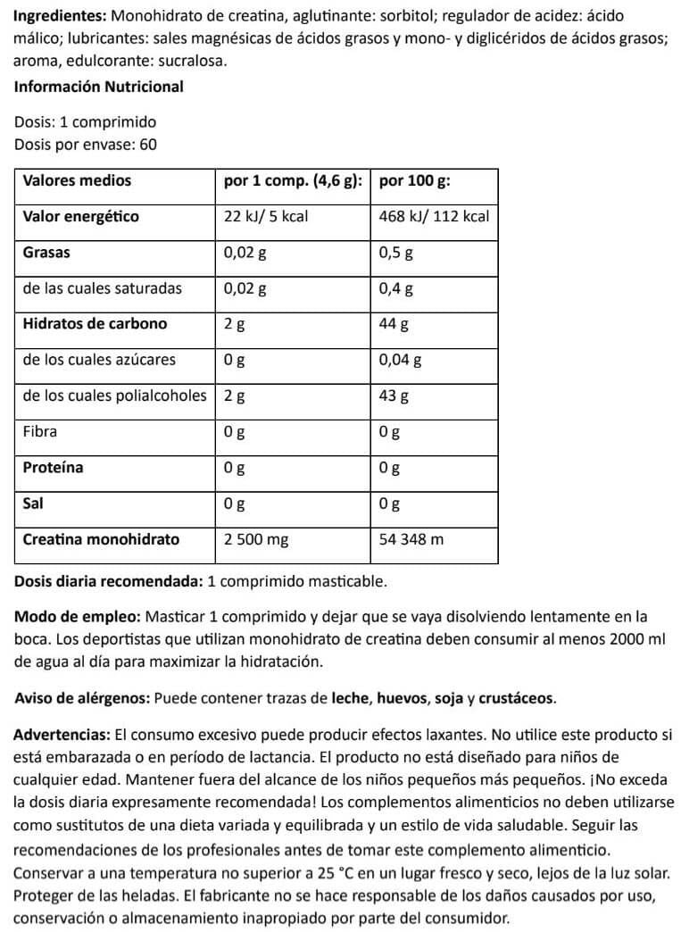 Información nutricional