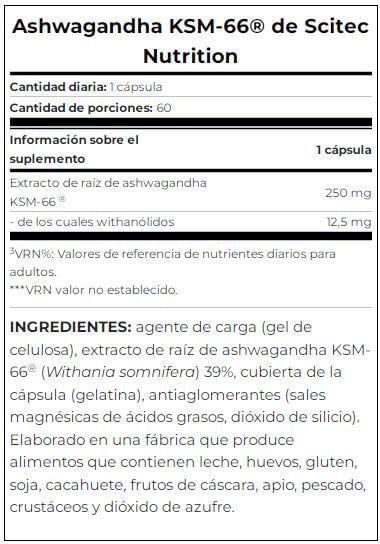 Información nutricional