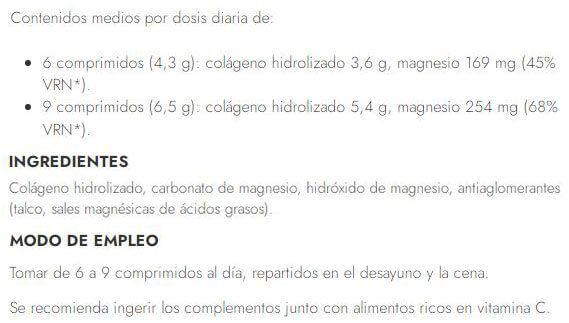 Información nutricional