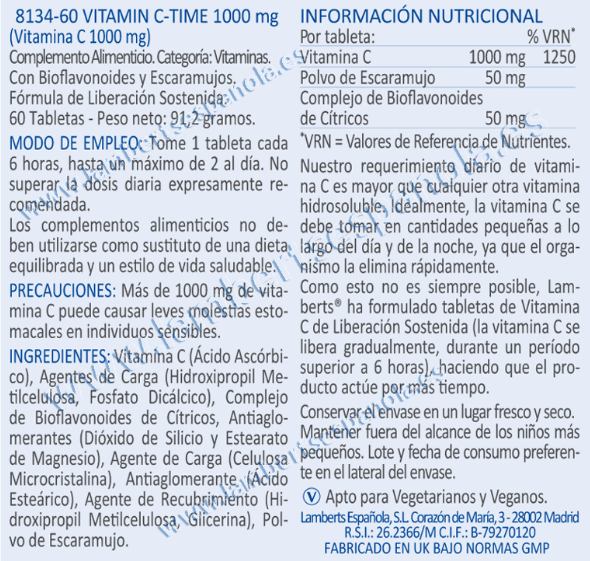 Información nutricional