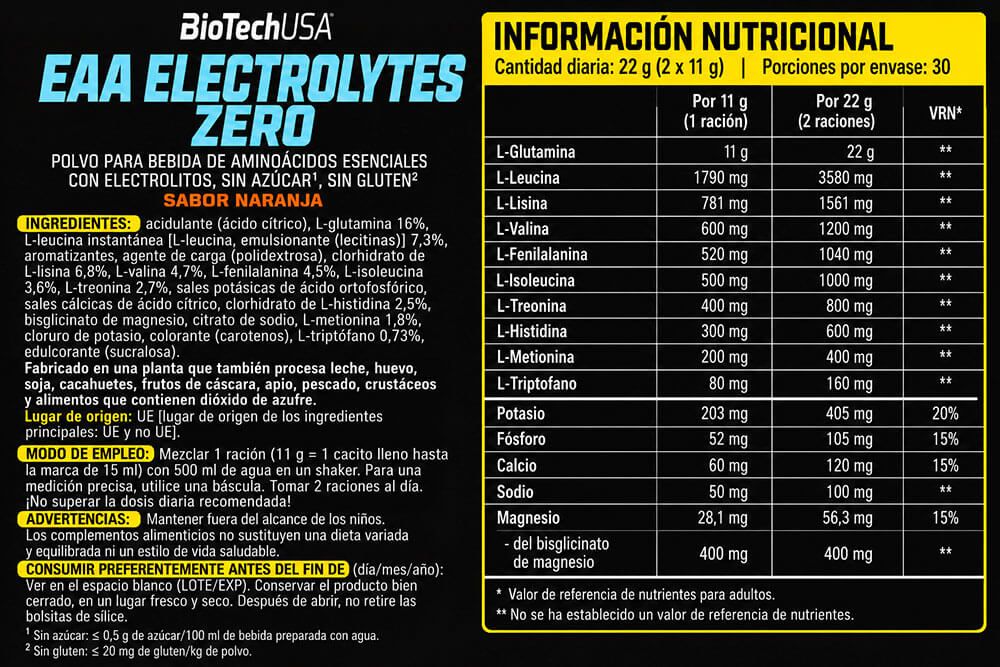 Información nutricional